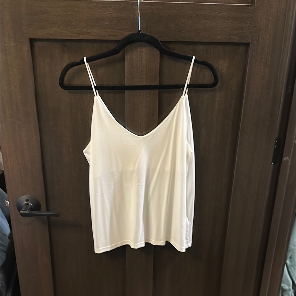 Maurices Cream Fitted Sleeveless Camisole